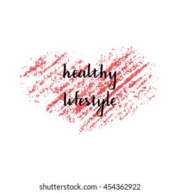 Hand drawn ink texture with lattering. Good for creative and greeting cards, posters, banners and covers. Vector.