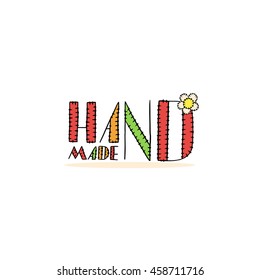 Hand drawn ink texture with lattering. Good for creative and greeting cards, posters, banners and covers. Vector.