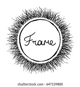 Hand drawn ink vector frame