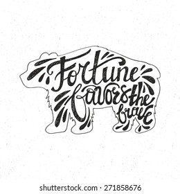 Hand drawn inspirational and encouraging quote. Vector isolated typography design element for greeting cards, posters and print invitations. Unique rough typography vector isolated on background.