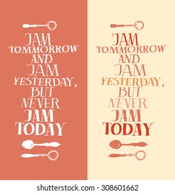Hand drawn inspirational and encouraging quote. Vector isolated typography design element for greeting cards, posters and print invitations. Unique rough typography vector isolated with spoon doodles 