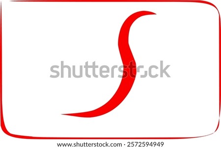 hand drawn integral math symbol