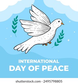 hand drawn international day of peace illustration