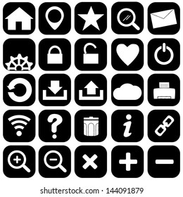 Hand drawn internet and web icons  icons set