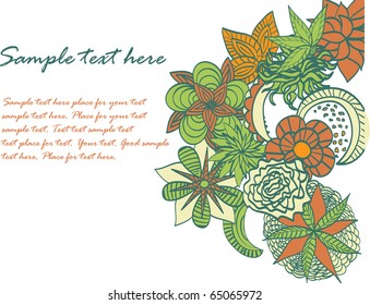 Hand drawn invitation card