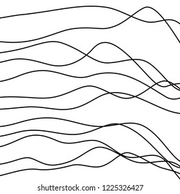 hand drawn irregular wavy simple stripes pattern