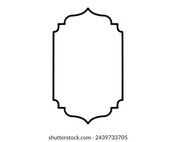 Hand Drawn Islamic Frame Background