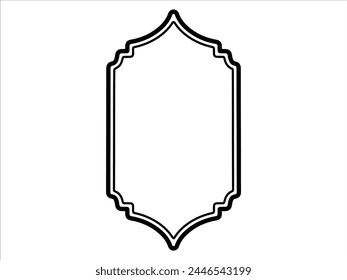 Hand Drawn Islamic Frame Illustration