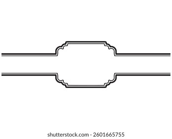 Hand Drawn Islamic Frame Outline Background