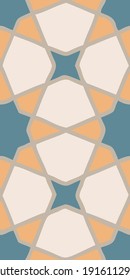 hand drawn Islamic geometric seamless pattern, Moroccan pattern. arabesque tile , geometric design.