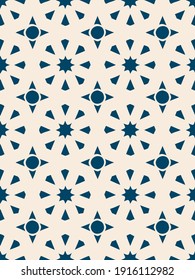 hand drawn Islamic geometric seamless pattern, Moroccan pattern. arabesque tile , geometric design.