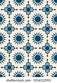 hand drawn Islamic geometric seamless pattern, Moroccan pattern. arabesque tile , geometric design.