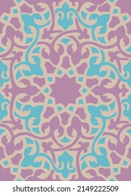 handgezeichnetes islamisches geometrisches nahtloses Muster, marokkanisches Muster. arabische Fliesen , geometrisches Design.
