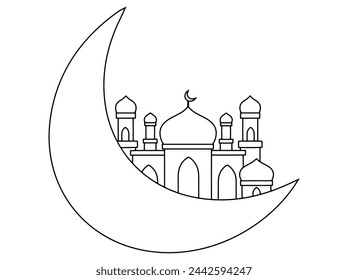 Hand Drawn Islamic Ramadan Mubarak Background