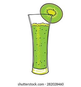 hand drawn isolated vector smoothie