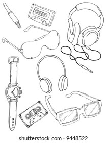 hand drawn items