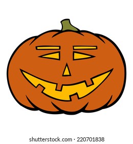 hand drawn jack-o-lantern