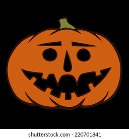 hand drawn jack-o-lantern