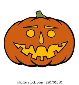 hand drawn jack-o-lantern