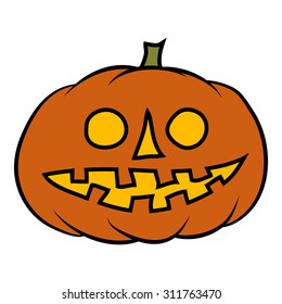hand drawn jack-o-lantern