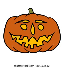hand drawn jack-o-lantern