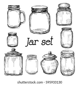 Hand drawn jar illustration