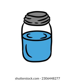 Hand drawn a jar isolated on white background,vector illustration eps10