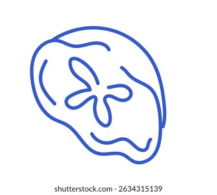 Hand drawn jelly fish. Marine life element. Naive art illustration. 