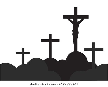 Hand Drawn Jesus Cross Crucifixion
