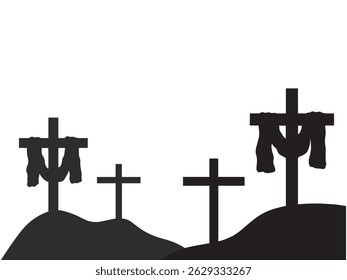 Hand Drawn Jesus Cross Crucifixion