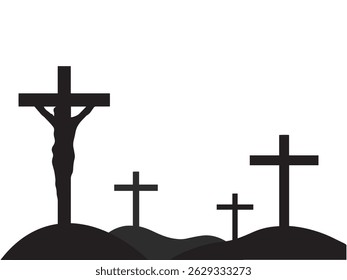 Hand Drawn Jesus Cross Crucifixion
