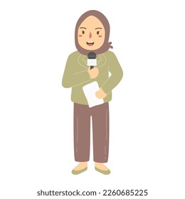 hand drawn journalist day illustration