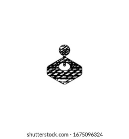 hand drawn of joystick cartoon sticker design