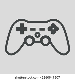 Hand drawn joystick game console controller design vector flat modern isolated illustration