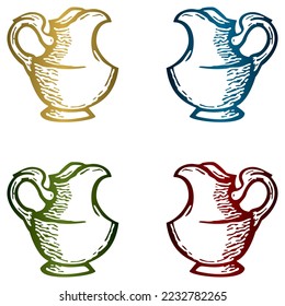 Hand Drawn Jug Vector Illustration
