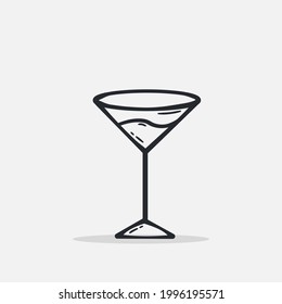 Hand drawn juice icon Design Template. vector sketch doodle illustration isolated on white background. Summer vacation and leisure symbol. Perfect For coloring books and stickers.