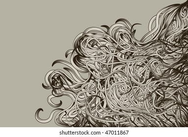 Hand Drawn jumbled messy background