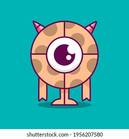 hand drawn kawai doodle cartoon monster designs for wallpaper, stickers, coloring books, pins, emblems, logos and more