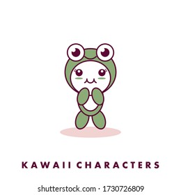 Hand drawn kawaii characters collection Vector Cartoon Human design