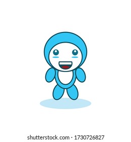 Hand drawn kawaii characters collection Vector Cartoon Human design