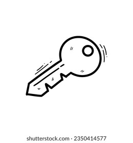 Hand Drawn Key Illustration