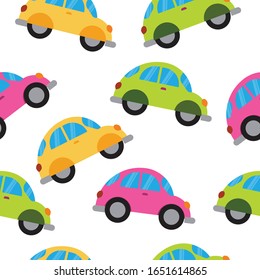 A hand drawn kid's cartoon vector seamless background pattern