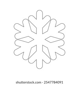 Hand drawn kids drawing snowflakes cartoon isolated