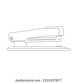 Hand drawn kids drawing stapler cartoon isolated