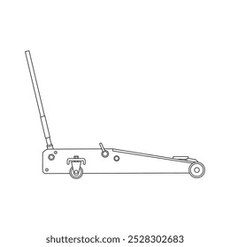 Desenho de crianças desenhadas à mão Desenho de vetor ilustração carro jack desenho animado plano isolado