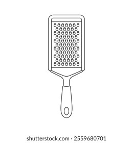Hand drawn kids drawing vector illustration grater cartoon isolated