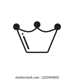 Hand drawn king crown vector icon. Prince crown flat sign design. Queen crown icon. VIP crown icon. EPS 10 symbol pictogram