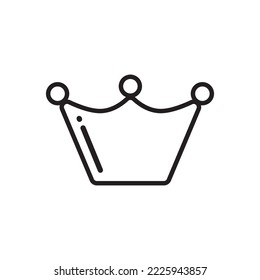 Hand drawn king crown vector icon. Prince crown flat sign design. Queen crown icon. VIP crown icon. EPS 10 symbol pictogram