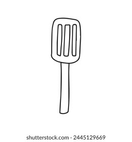  hand drawn kitchen doodles isolated on white background