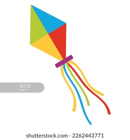hand drawn kite icon design vector flat modern isolated illustration